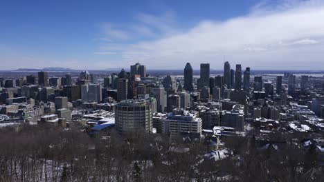 view of montreal downtown from mont-royal