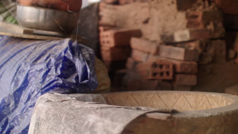 close-up of thanh ha pottery village in vietnam, showcasing traditional pottery-making