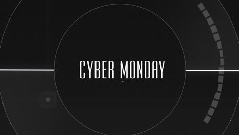 Cyber-Monday-En-Pantalla-Digital-Con-Elementos-Hud-Y-Círculo.