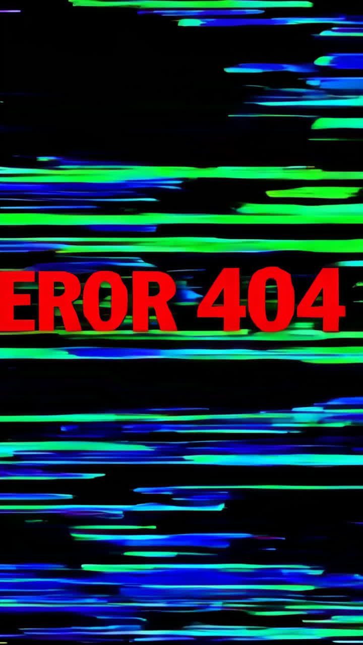 Error 404 - Digital Art with Glitch Effect