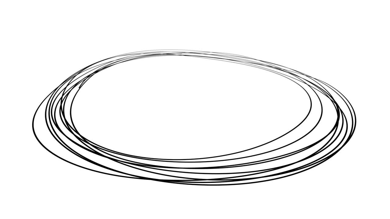 손으로 그려진 글쓰기 원, 로고 디자인 요소.