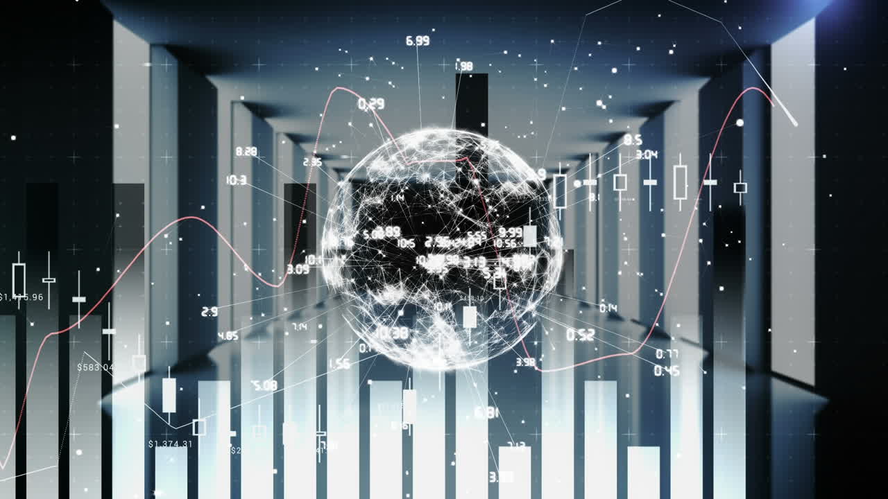 회전하는 지구의 애니메이션