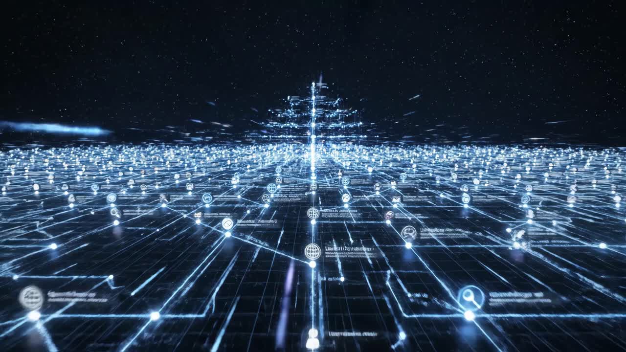 Fondo abstracto de conexión de red digital