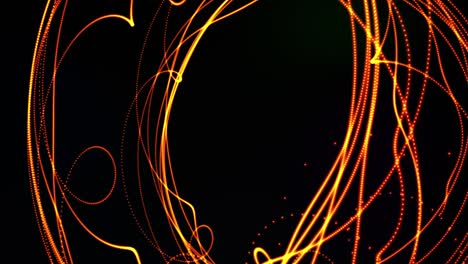 glowing waved lines, abstract background