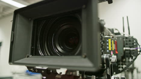 the swing-away mattebox is used on a high end professional cinema camera