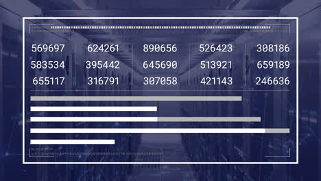 Animation-of-interface-with-data-processing-and-mosaic-squares-against-computer-server-room