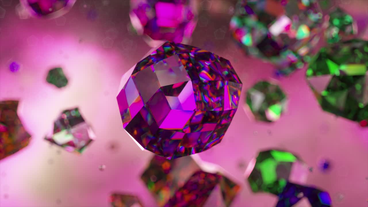 추상적인 보석 클러스터