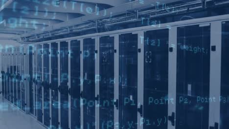 animation of data processing over servers