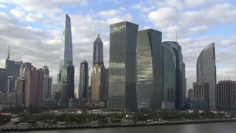 shanghai world financial centre, skyscrapers in lujiazui, shanghai, china