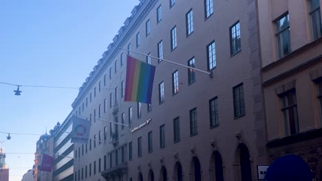 Regenbogenfahne-Weht-In-Stockholm
