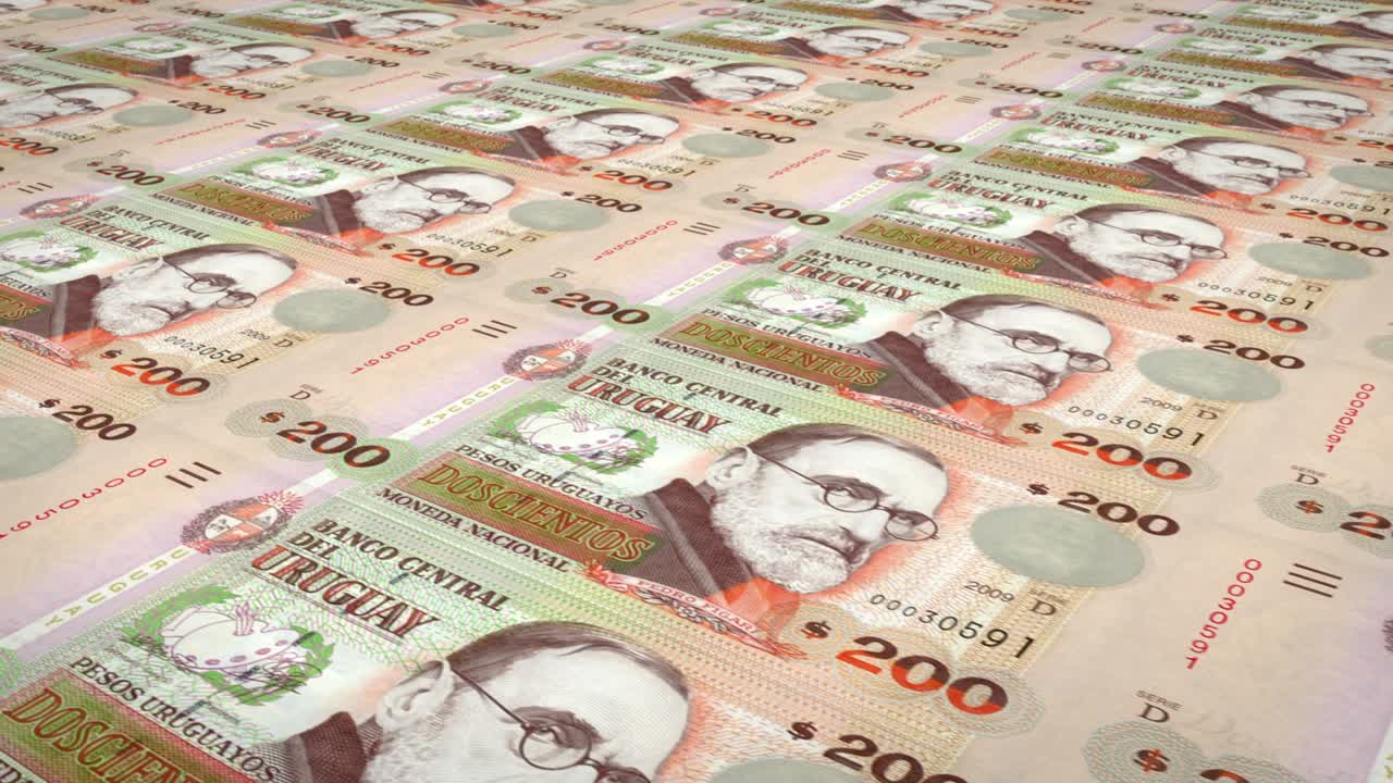 200 우루과이 페소의 지폐, 현금, 루프