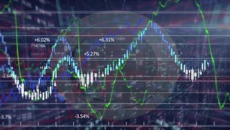 Animation-Der-Globus--Und-Finanzdatenverarbeitung