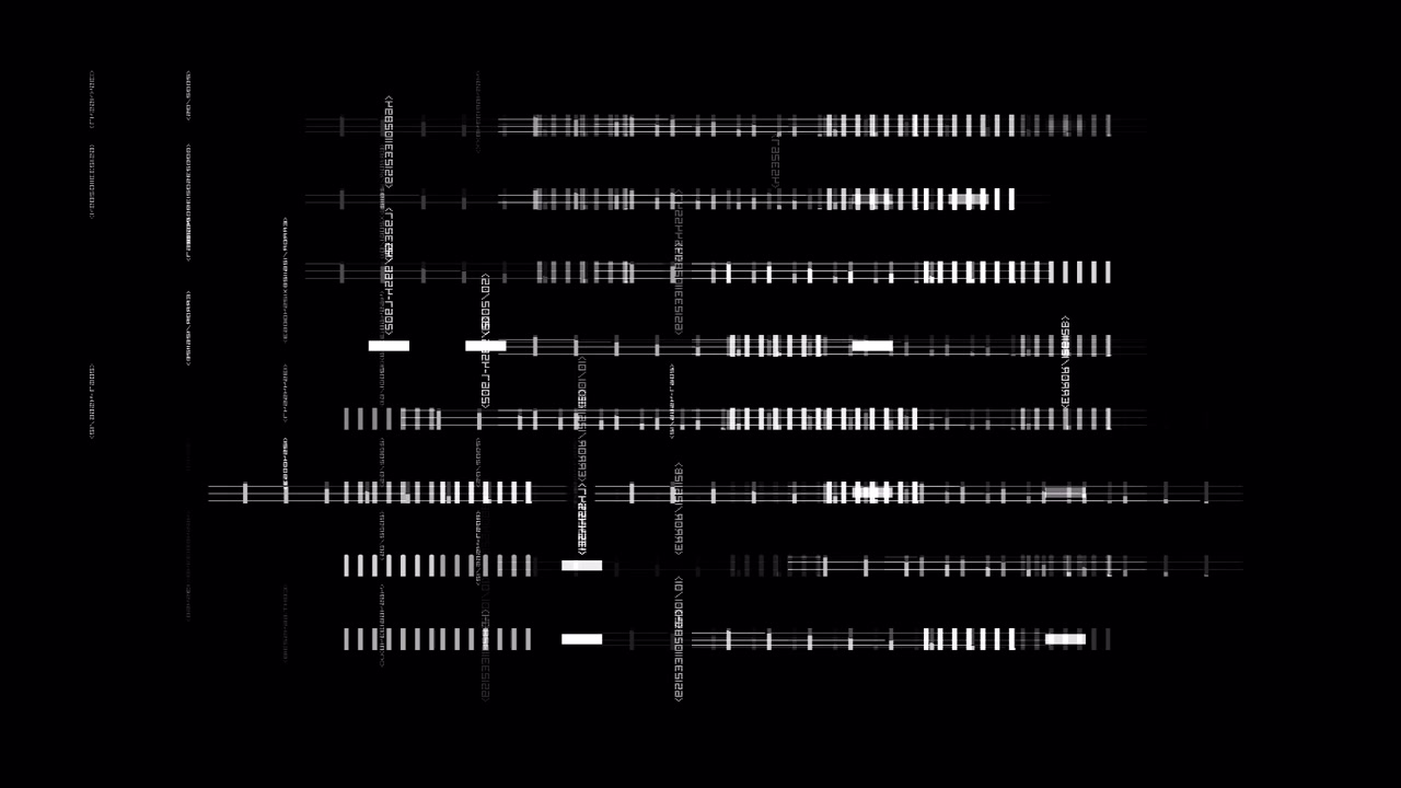 Animated Abstract Geometric Lines and Data Elements
