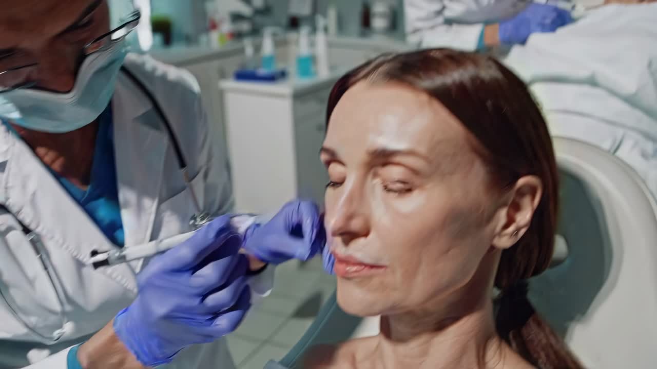 procedimiento de inyección cosmética