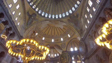 el interior de hagia sophia