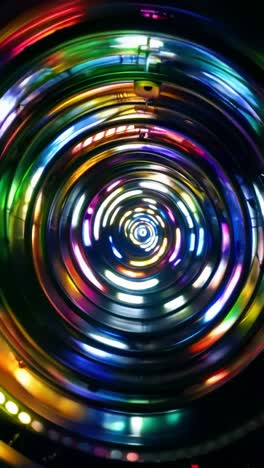 abstract colorful light circles