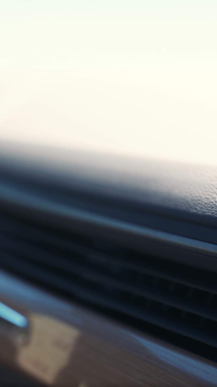 Close-up of a car's air vent