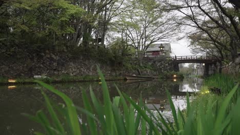 ancient omihachiman moat, low angle view of bori and merchant canal