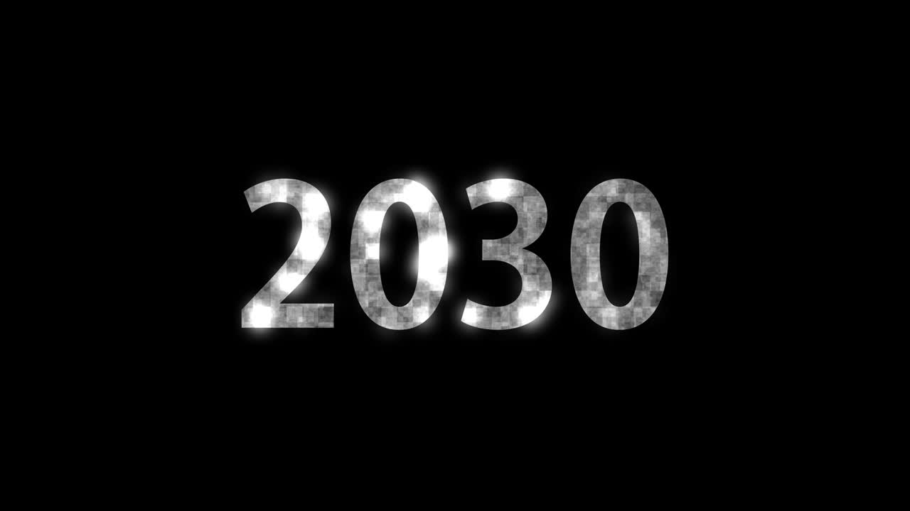 2030 animazione di testo motion graphics