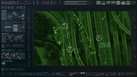 Vigilancia-E-Identificación-De-Automóviles-Satelitales-Hud-Futuristas-Control-Antiterrorista-Monitoreo-Del-Tráfico-De-Carreteras-Para-Un-Posible-Vehículo-Objetivo-Enemigo