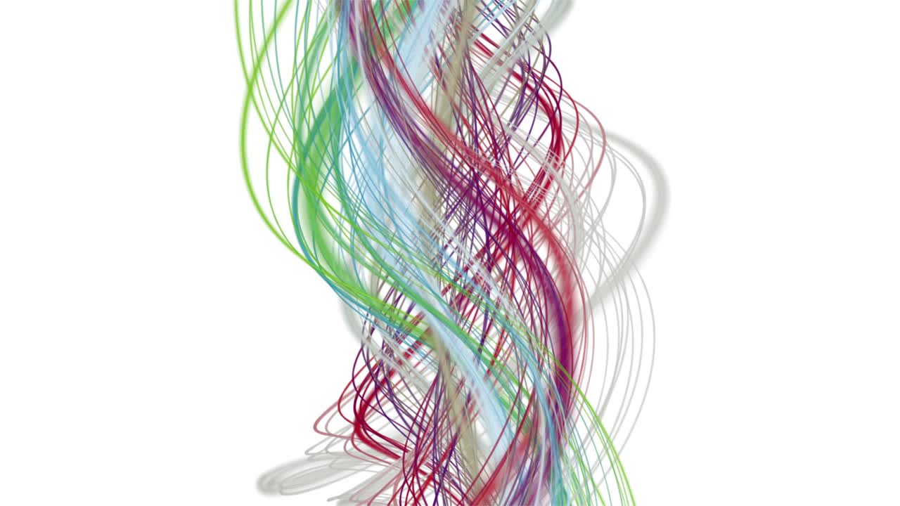 animación fantástica con objeto de rayas retorcidas en cámara lenta, 4096x2304 bucle 4k