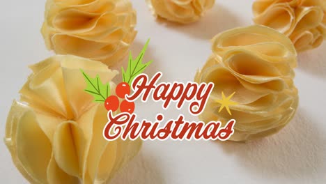Animation-of-christmas-greetings-text-over-christmas-pattern-and-decoration