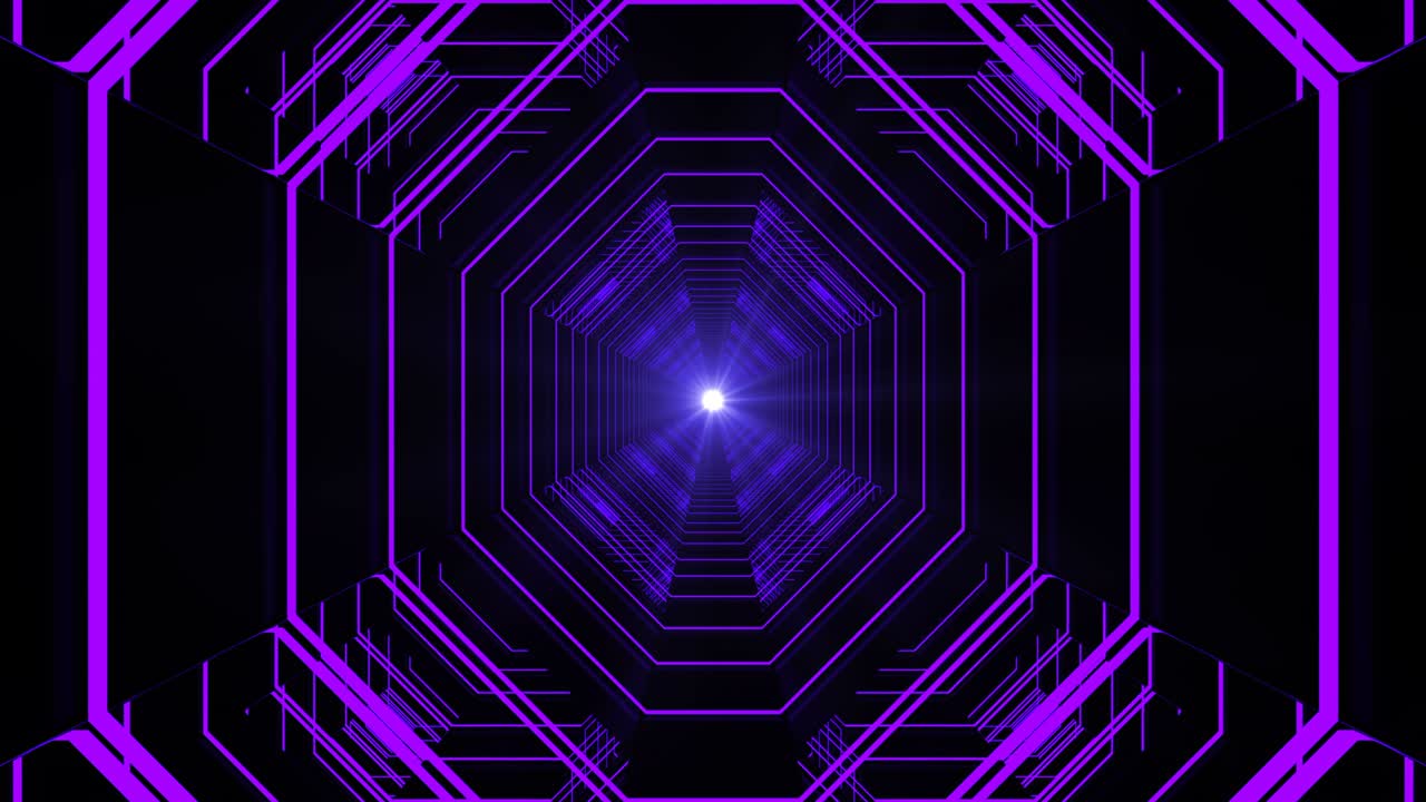 Corridoio tecnologico con sfondo astratto in loop.