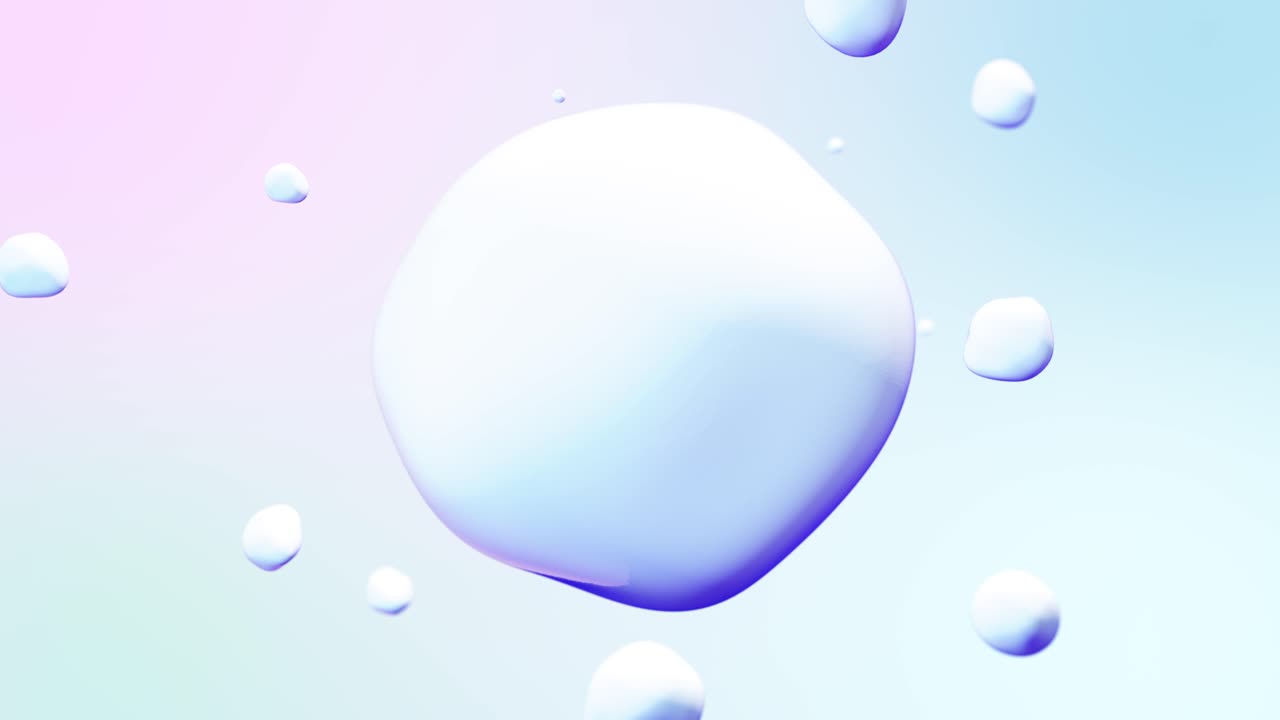 Soap Bubble Beautiful 3D Animation