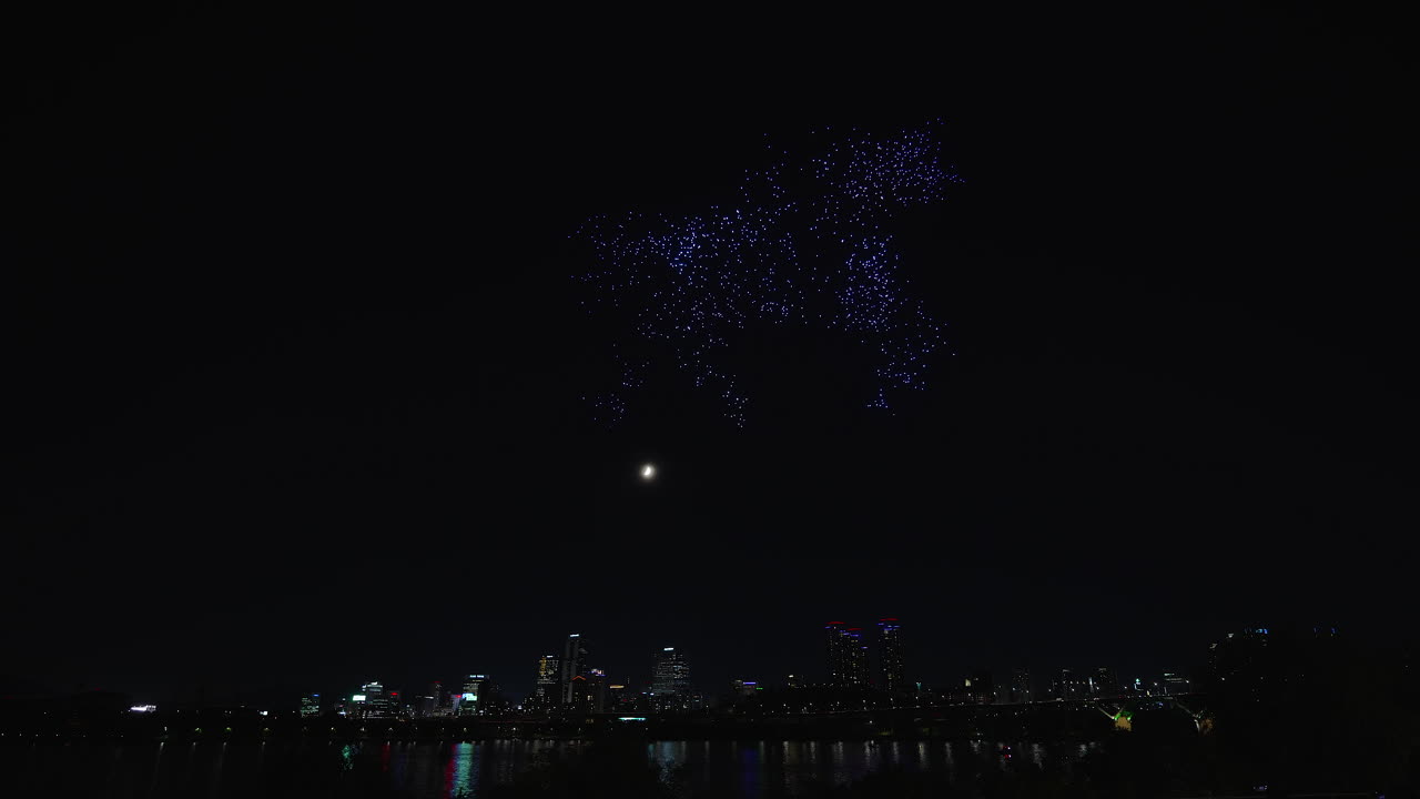 2023 한강 드론 라이트 쇼 서울의  ⁇ 세움 한강 공원에서