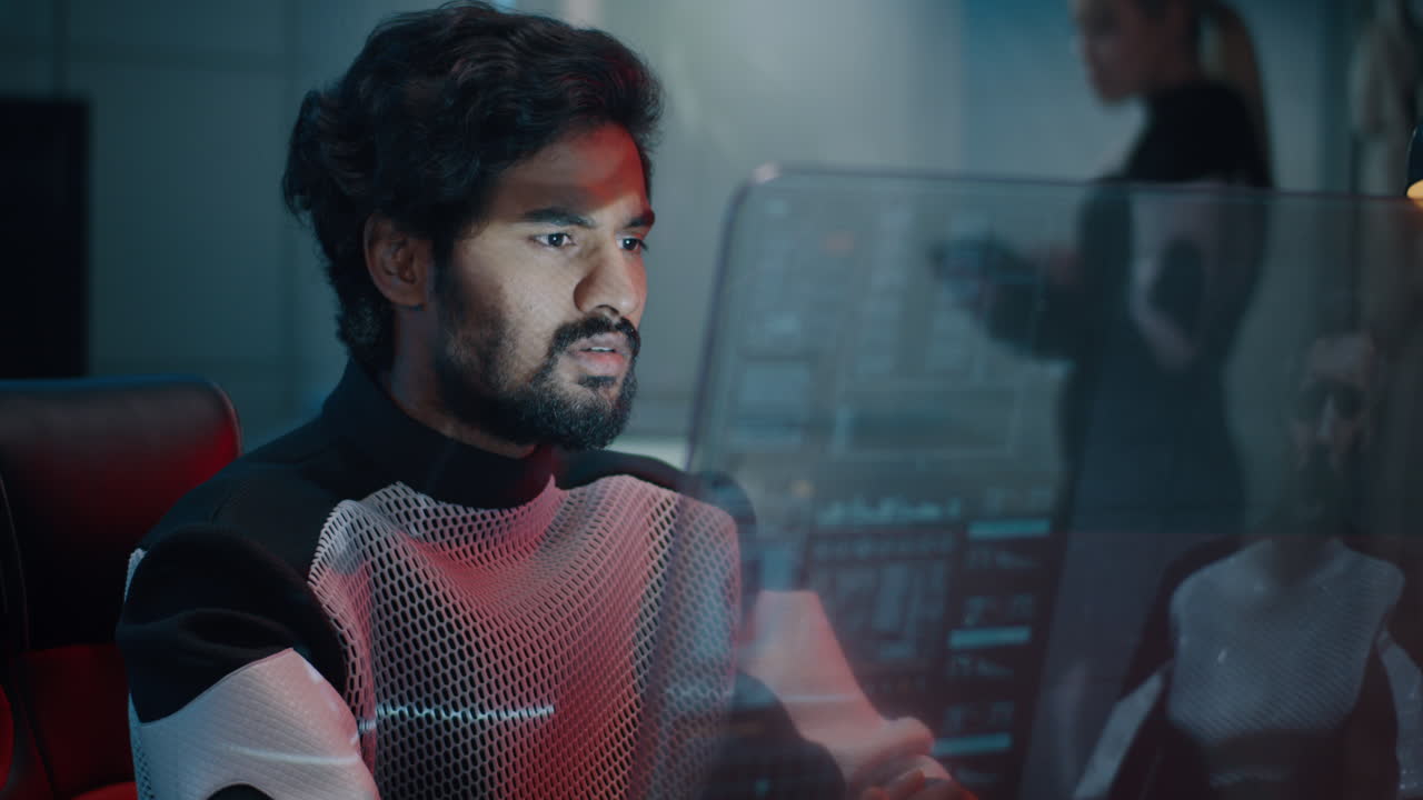 Focused Team in Modern Office