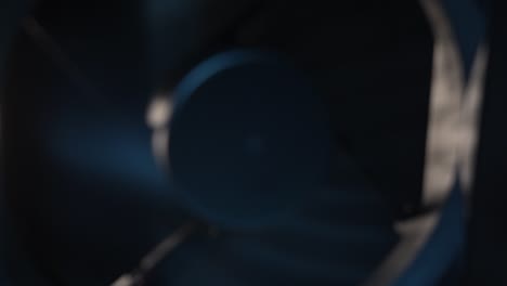 blurred background of a spinning computer fan