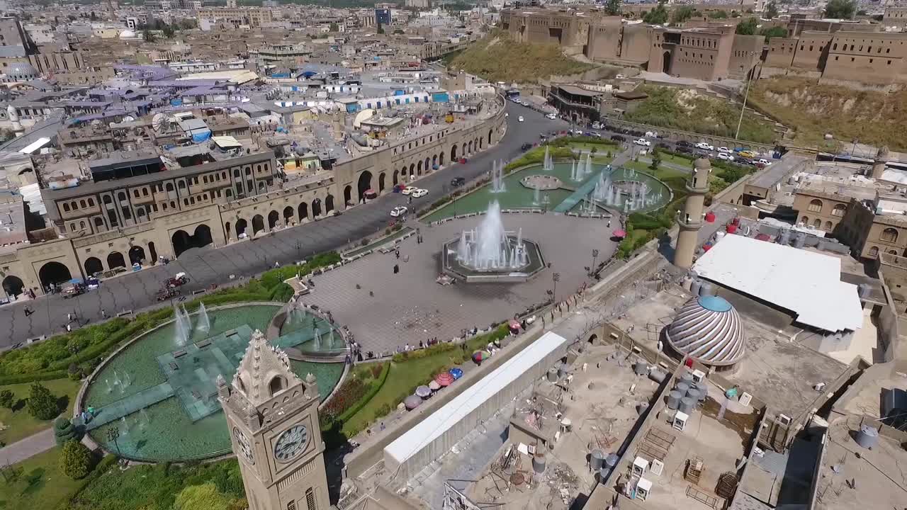 Erbil Citadel Iraq , drone shoot