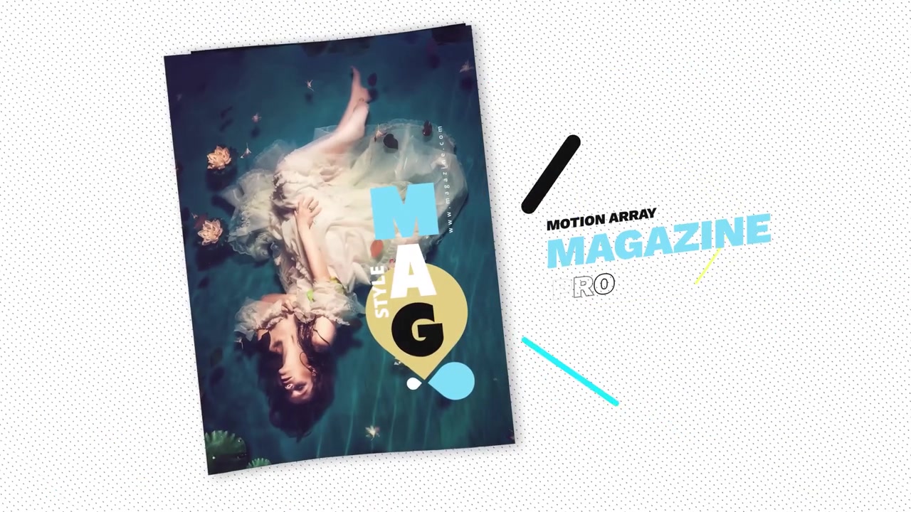 Dynamic Magazine Layout Presentation Template
