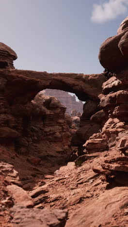 stone arch in red rock canyon