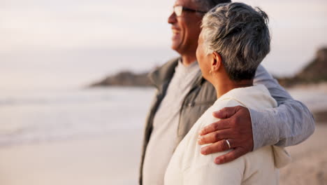 Senior-couple,-ocean-and-view