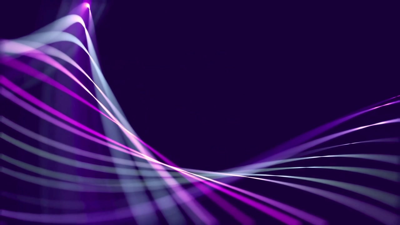 Abstract Glowing Purple and Pink Lines Flowing on Dark Background