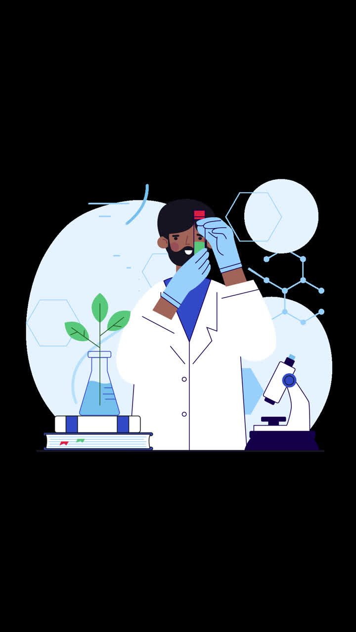 científico que lleva a cabo un experimento