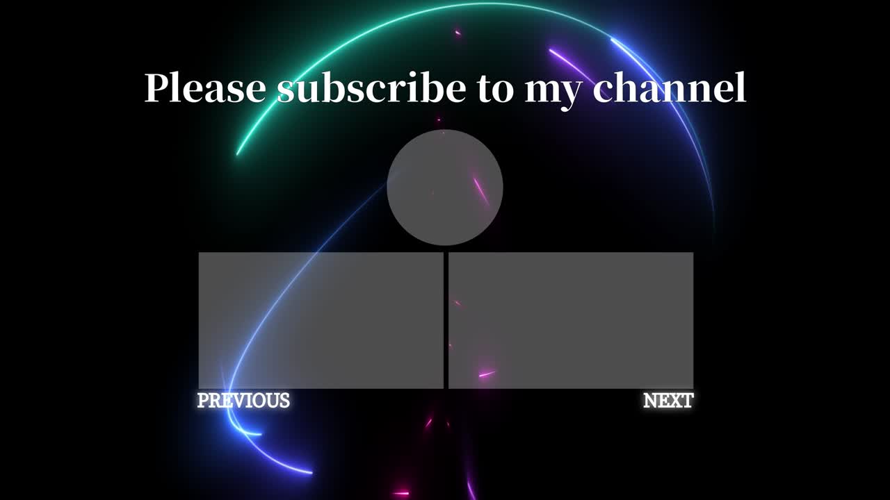 멋진 엔딩 카드 엔딩 스크린 모션 그래픽