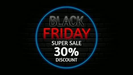 Black-Friday-Super-Sale-30-%-Rabatt-Auf-Animation-Motion-Graphics-Banner-Zeichen-Für-Werbevideos