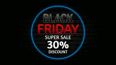블랙 프라이데이 슈퍼 세일 30% 할인 애니메이션, 모션 그래픽, 배너, 프로모션 비디오