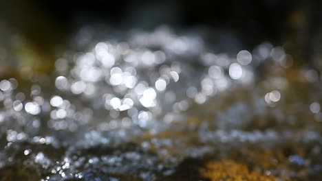 borrón abstracto con luces bokeh parpadeantes en el fondo