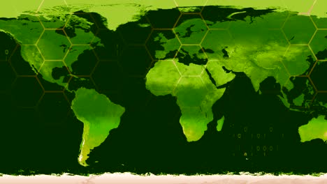 mapa del mundo de alta tecnología digital datos de satélite vista sala de guerra 4k