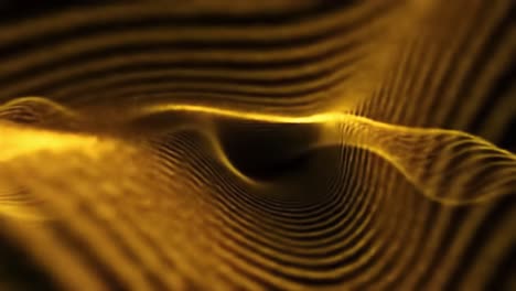 waves of golden light create a captivating movement that flows smoothly, revealing intricate patterns as they undulate gracefully.