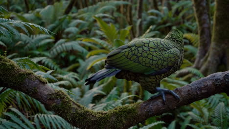 kakapo in a new zealand forest
