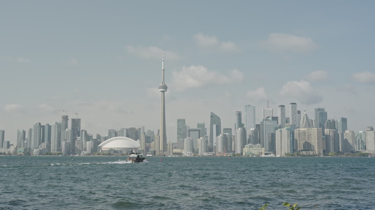 Vista di Toronto dall'isola di Toronto