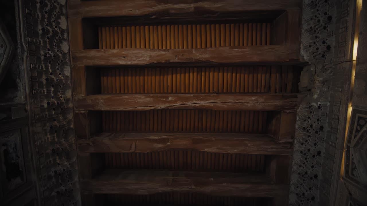 부하라시, 우즈베키스탄 오래된 집 실크로드 장식 내부