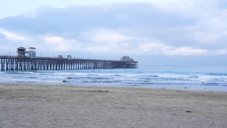 oceanside, california on an overcast morning