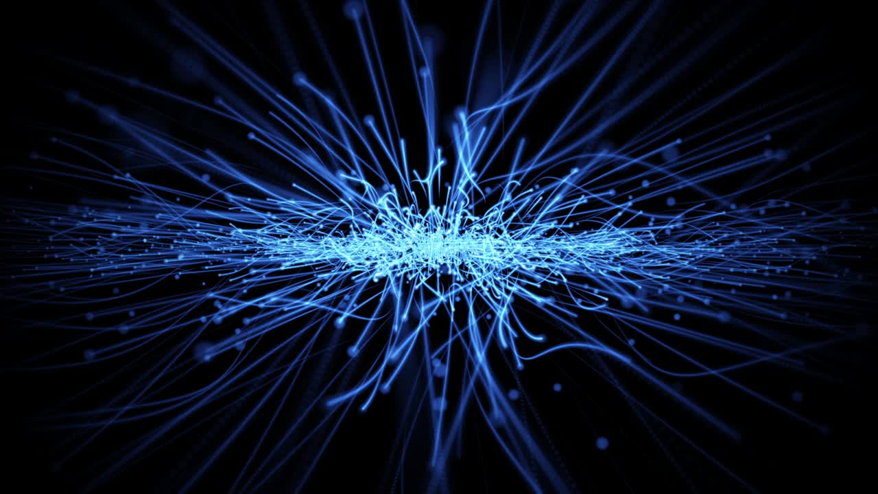 tecnología a través de la línea velocidad futurista de la explosión de luz en el fondo de movimiento de la galaxia.