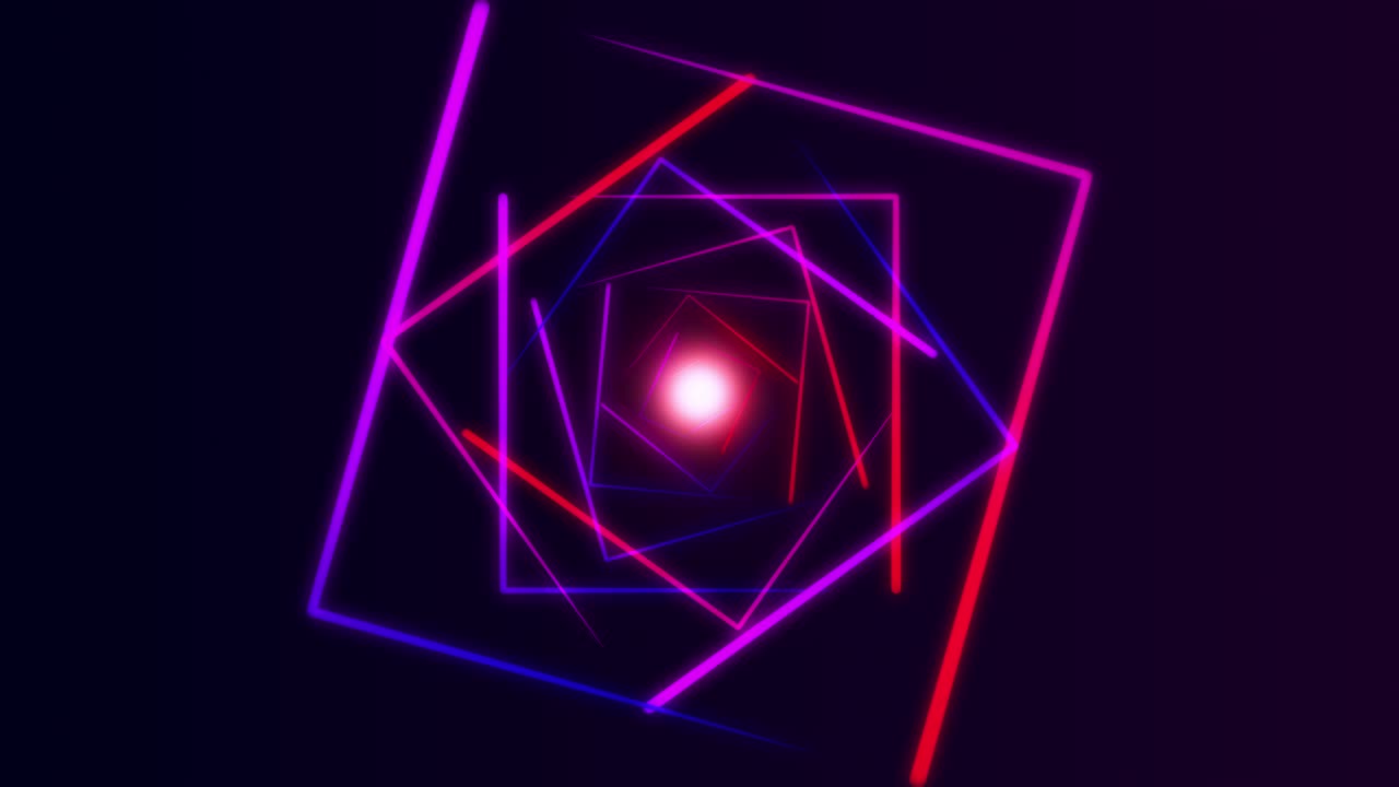 sfondo di movimento al neon ciclo senza cuciture