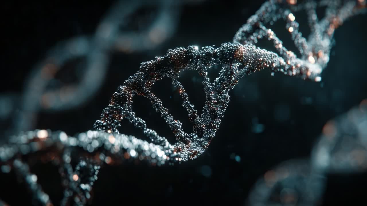 Alla scoperta delle complessità del DNA: uno straordinario viaggio visivo attraverso la struttura a doppia elica e la sua composizione molecolare in alta definizione